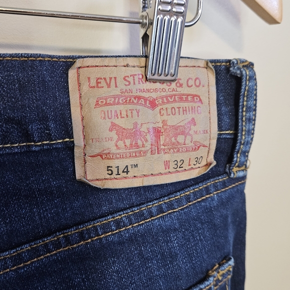 Levi's 514 Straight Fit Men's Wash Stretch Sz 32x30 - Picture 7 of 9